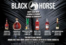 Black horse happy hour alcohol prices.jpeg